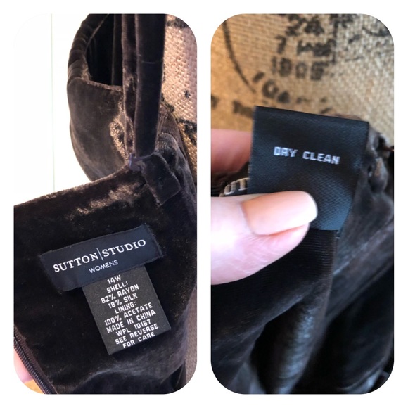 Sutton Studio 14W Chocolate Brown Evening Gown - Picture 8 of 8